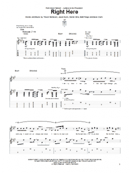 page one of Right Here (Guitar Tab)
