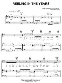 page one of Reeling In The Years (Piano, Vocal & Guitar Chords (Right-Hand Melody))