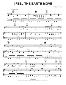 page one of I Feel The Earth Move (Piano, Vocal & Guitar Chords (Right-Hand Melody))