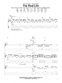 page one of The Real Life (Guitar Tab)