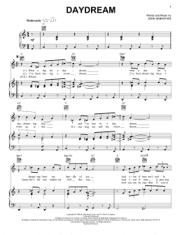 page one of Daydream (Piano, Vocal & Guitar Chords (Right-Hand Melody))