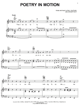 page one of Poetry In Motion (Piano, Vocal & Guitar Chords (Right-Hand Melody))