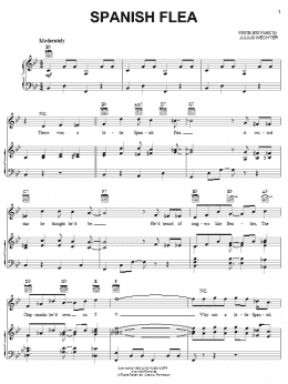 page one of Spanish Flea (Piano, Vocal & Guitar Chords (Right-Hand Melody))