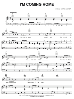 page one of I'm Coming Home (Piano, Vocal & Guitar Chords (Right-Hand Melody))