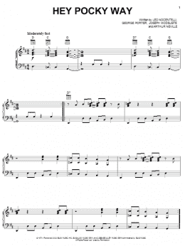 page one of Hey Pocky Way (Piano, Vocal & Guitar Chords (Right-Hand Melody))