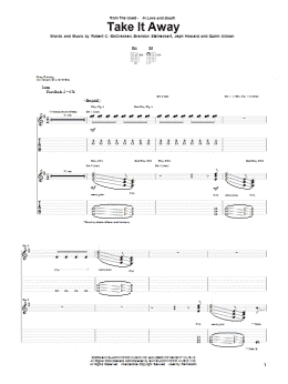 page one of Take It Away (Guitar Tab)