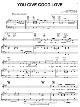 page one of You Give Good Love (Piano, Vocal & Guitar Chords (Right-Hand Melody))