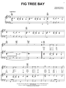 page one of Fig Tree Bay (Piano, Vocal & Guitar Chords (Right-Hand Melody))