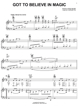 page one of Got To Believe In Magic (Piano, Vocal & Guitar Chords (Right-Hand Melody))