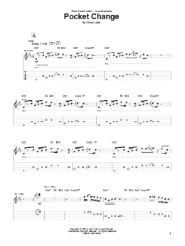 page one of Pocket Change (Guitar Tab)