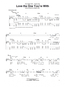 page one of Love The One You're With (Guitar Tab)