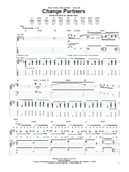 page one of Change Partners (Guitar Tab)