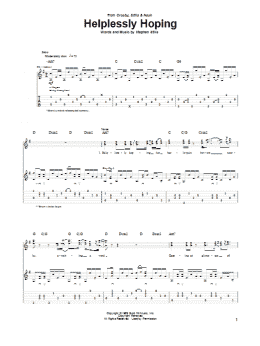 page one of Helplessly Hoping (Guitar Tab)