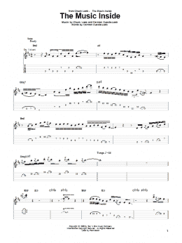 page one of The Music Inside (Guitar Tab)