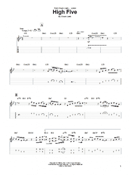 page one of High Five (Guitar Tab)