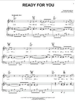 page one of Ready For You (Piano, Vocal & Guitar Chords (Right-Hand Melody))