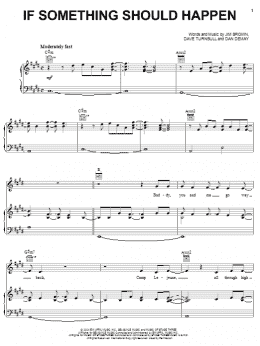 page one of If Something Should Happen (Piano, Vocal & Guitar Chords (Right-Hand Melody))