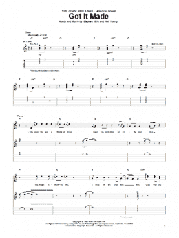 page one of Got It Made (Guitar Tab)