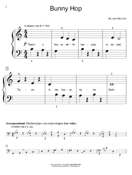 page one of Bunny Hop (Educational Piano)