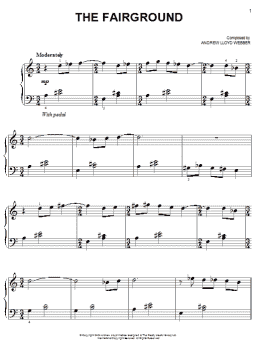 page one of The Fairground (Piano Solo)