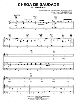 page one of Chega De Saudade (No More Blues) (Piano, Vocal & Guitar Chords (Right-Hand Melody))