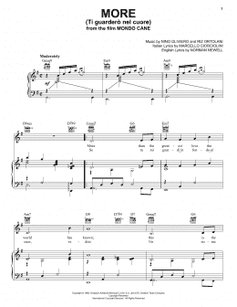 page one of More (Ti Guardero Nel Cuore) (Piano, Vocal & Guitar Chords (Right-Hand Melody))