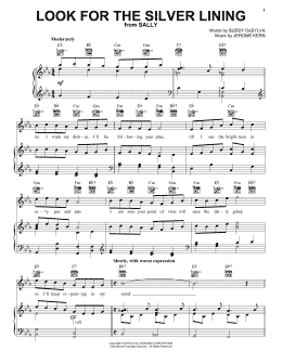 page one of Look For The Silver Lining (Piano, Vocal & Guitar Chords (Right-Hand Melody))
