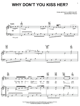 page one of Why Don't You Kiss Her? (Piano, Vocal & Guitar Chords (Right-Hand Melody))