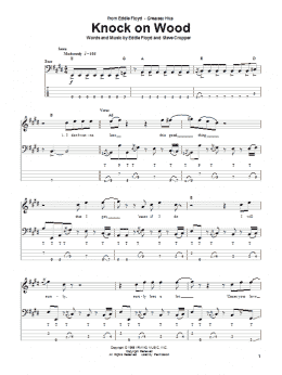 page one of Knock On Wood (Bass Guitar Tab)