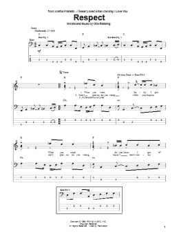 page one of Respect (Bass Guitar Tab)