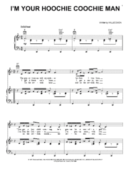 page one of I'm Your Hoochie Coochie Man (Piano, Vocal & Guitar Chords (Right-Hand Melody))