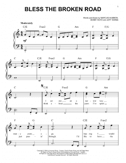 page one of Bless The Broken Road (Easy Piano)