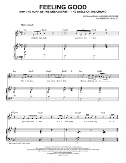 page one of Feeling Good (Piano & Vocal)