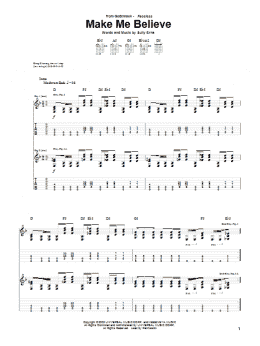page one of Make Me Believe (Guitar Tab)