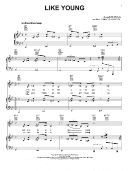 page one of Like Young (Piano, Vocal & Guitar Chords (Right-Hand Melody))