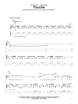 page one of Touche (Guitar Tab)
