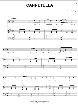 page one of Cannetella (Piano, Vocal & Guitar Chords (Right-Hand Melody))