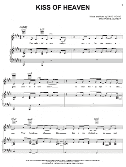 page one of Kiss Of Heaven (Piano, Vocal & Guitar Chords (Right-Hand Melody))