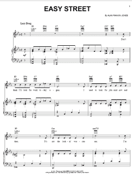 page one of Easy Street (Piano, Vocal & Guitar Chords (Right-Hand Melody))