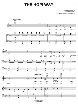 page one of The Hopi Way (Piano, Vocal & Guitar Chords (Right-Hand Melody))