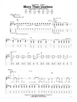 page one of More Than Useless (Guitar Tab)