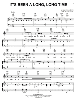 page one of It's Been A Long, Long Time (Piano, Vocal & Guitar Chords (Right-Hand Melody))