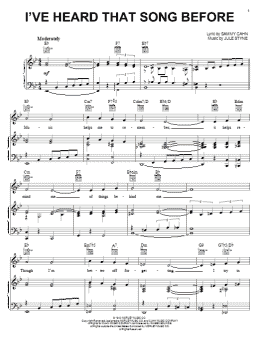 page one of I've Heard That Song Before (Piano, Vocal & Guitar Chords (Right-Hand Melody))