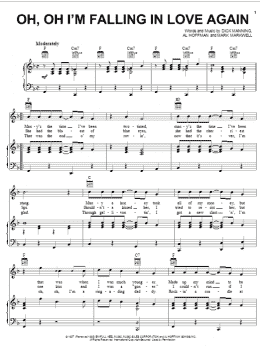 page one of Oh, Oh I'm Falling In Love Again (Piano, Vocal & Guitar Chords (Right-Hand Melody))