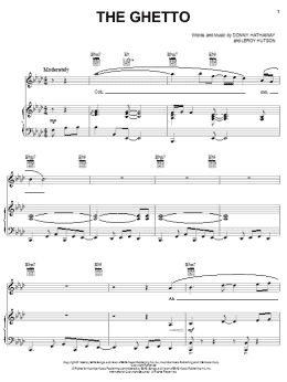page one of The Ghetto (Piano, Vocal & Guitar Chords (Right-Hand Melody))