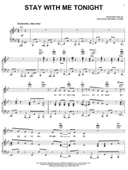 page one of Stay With Me Tonight (Piano, Vocal & Guitar Chords (Right-Hand Melody))