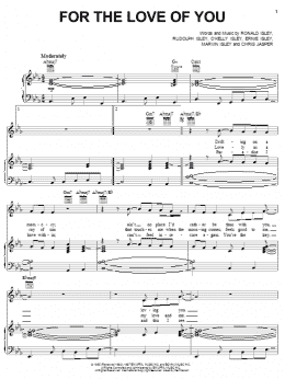 page one of For The Love Of You (Piano, Vocal & Guitar Chords (Right-Hand Melody))