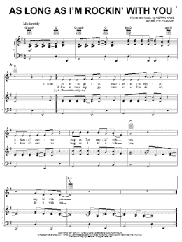 page one of As Long As I'm Rockin' With You (Piano, Vocal & Guitar Chords (Right-Hand Melody))