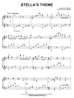 page one of Stella's Theme (Piano Solo)