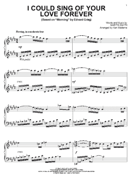 page one of I Could Sing Of Your Love Forever (Piano Solo)
